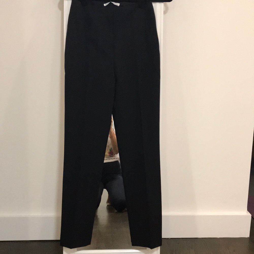 Alexander t Wang black wool lean trouser